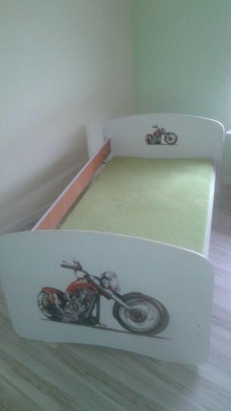 Łóżko Motocykl 180 /90 +materac +szuflada