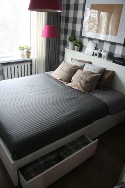 Łóżko sypialniane , podwójne Ikea 