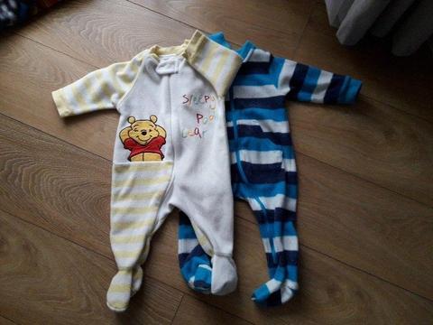 2 polarowe pajace rozm 68/74