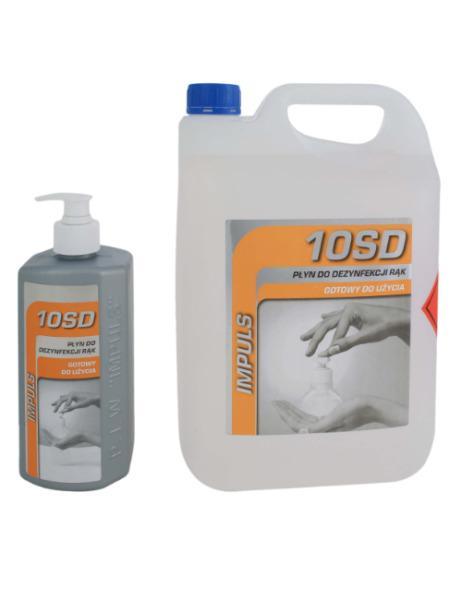 IMPULS 10SD 500ml higieniczna dezynfekcja rąk bez spłukiwania, WAWA (dowóz GRATIS*)