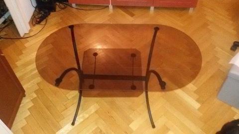 Ława szklanka ciemne szkło