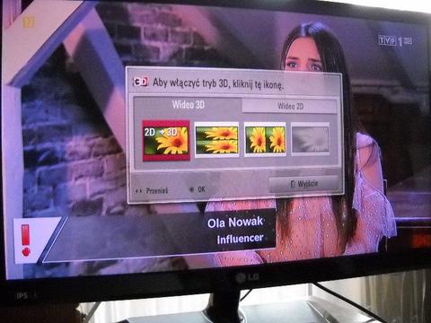 Telewizor i Monitor 3D Lg Dvbt i Mpeg4 Usb