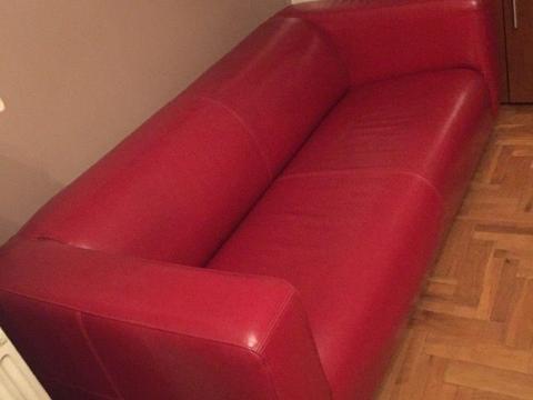 Skórzana sofa z Ikea