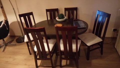 Komplet 6 krzeseł drewnianych venge