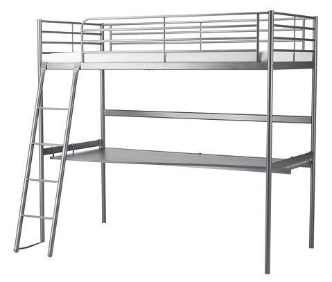 biurko + piętrowe łóżko (antresola) IKEA SVÄRTA