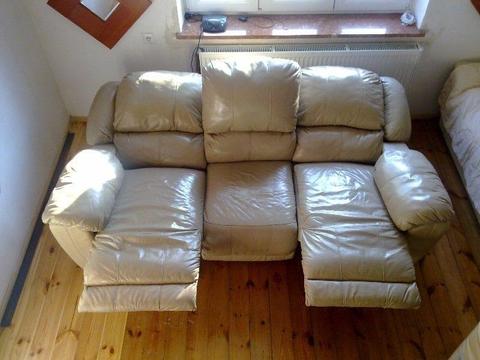 *UWAGA: Amerykańska, skórzana sofa, kanapa, wypoczynek z podwójną funkcją relax - relaks
