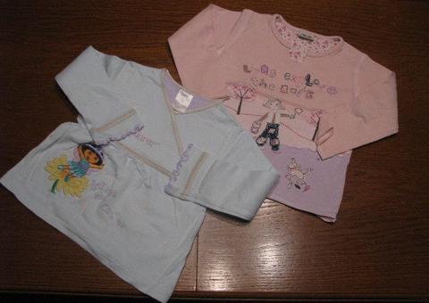 2-3 lata(92-98), bluzki,spodnie,rybaczki -Kucyki Pony,Dora,H&M