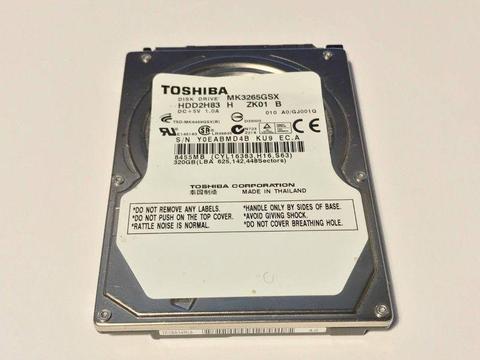 TOSHIBA 320GB Dysk HDD 2.5