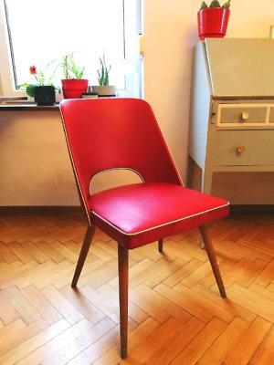 Krzesło muszelka z dziurką vintage lata 60/70