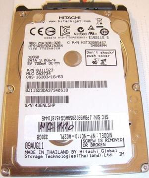Dysk do laptopa: 320 GB; SATA; 2,5``, CIEŃKI lub Zamiana