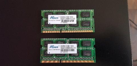 Pamięć do notebooka SODIMM 2GB DDR3 ASINT 1333 MHz