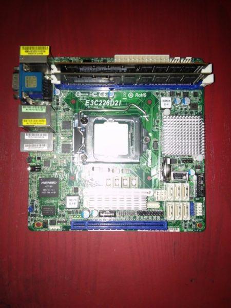 ITX Asrock Rack E3C226D2I 2xLAN IPMI USB 3.0 G3420 8GB ECC serwer nas