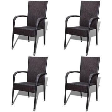 4x vidaXL Krzesło ogrodowe(274351)