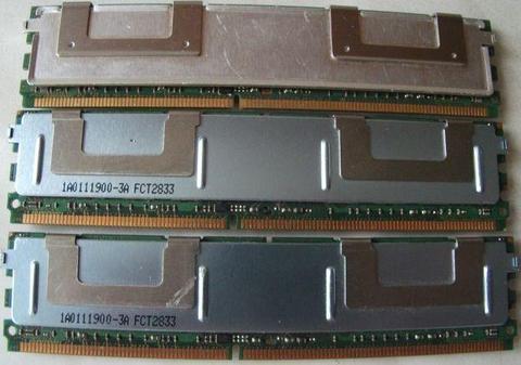 Pamięć do serwera, 3 szt. po 2 GB DDR2 667 MHz lub Zamiana
