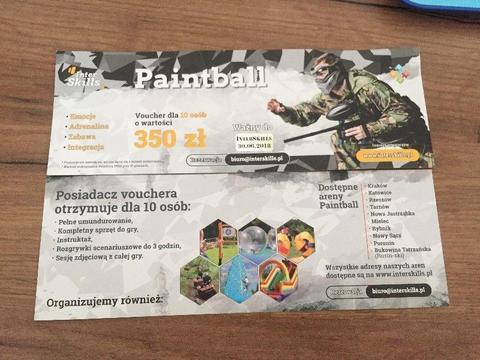 VOUCHER NA PAINTBALL - TANIO