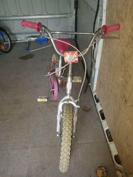 sprzedam różowy rowerek bmx dla dziecka