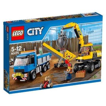 LEGO City, Koparka i ciężarówka, 60075