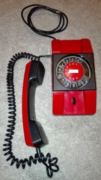 Telefon analogowy BRATEK, kolor czerwony