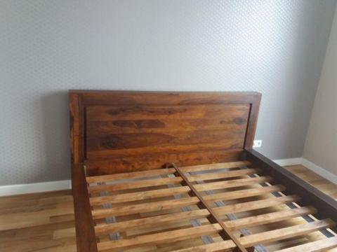 Nowe piękne łóżko, drewno egzotyczne palisander 160/200
