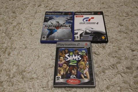 The Sims 2 / Gran Turismo 4 / Conflict: Global Storm PS2