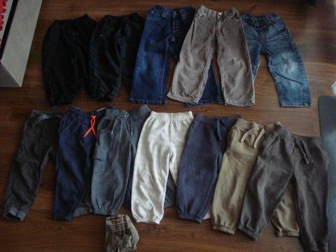 13szt. r.92-98 spodnie REBEL dresy M&S spodenki dresowe NEXT spodenki LUPILU joggersy