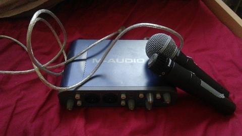 M-Audio Fast Track Pro interfejs, Shure mikrofony