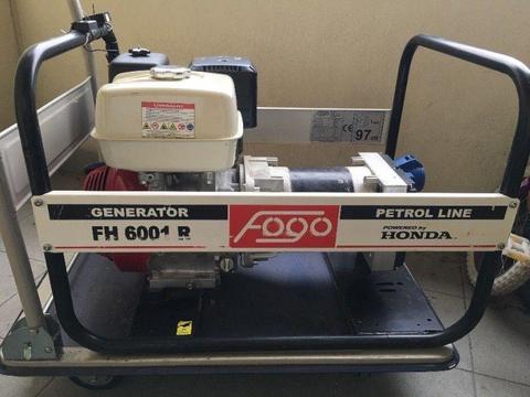 Agregat prądotwórczy jednofazowy 6kW Honda FOGO FH6001R Gwarancja