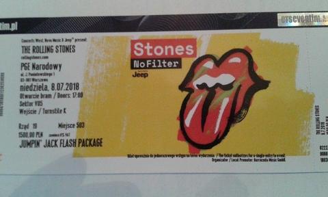 Rolling Stones - 2 bilety Jumpin' Jack Flash Package (trybuny)