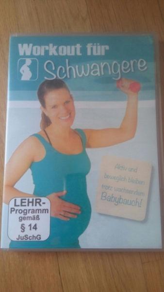 DVD z cwiczeniami dla kobiet w ciazy. Plyta w jezyku niemieckim