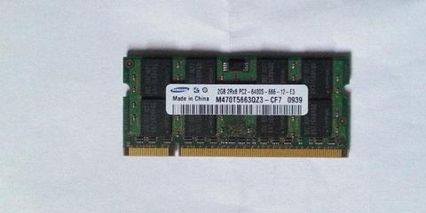 Pamięć do laptopa lub netbooka 2GB DDR2 PC6400