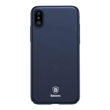 Ultra cienkie etui na iPhone X niebieski Baseus Thin