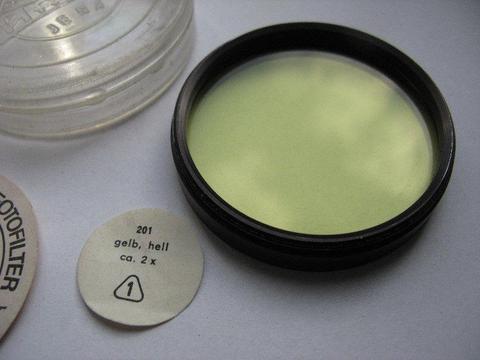 filtr 58 mm 201 gelb hell ca.2x Jena Glas