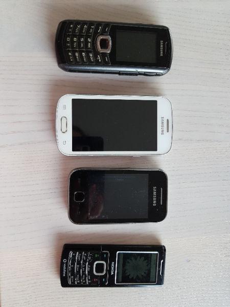4 Telefony : Samsung Galaxy Trend lite, Galaxy Young GT-S5360, Solid B2710 oraz Nokia 6500 Classic