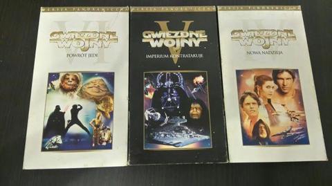 Gwiezdne Wojny Trylogię IV V VI na kasetach VHS wersja panoramiczna