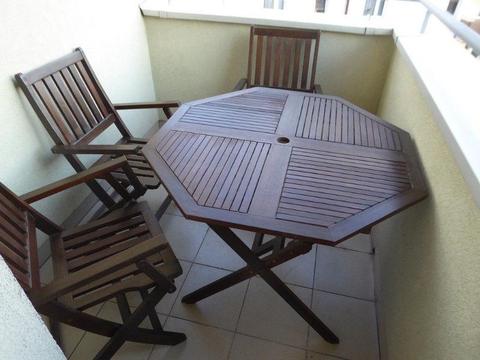 Meble ogrodowe Stół i 4 krzesła na balkon taras ogród