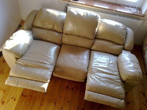 *UWAGA Superwygodna skórzana amerykańska sofa kanapa wypoczynek z funkcją relax relaks