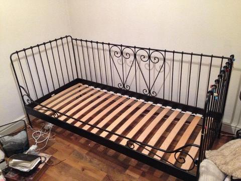 Rama łóżka z dnem brzozowym Ikea Meldal i Luroy