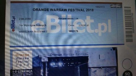 Pilne!! Orange Warsaw Festival!! 2.06