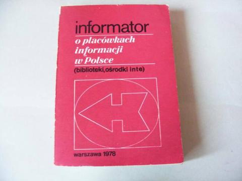 Informator o placówkach informacji w Polsce