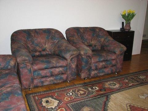 Wypoczynek, 3+2 - sofa rozkładana i fotele; Czernica Wrocławska