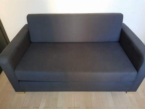 Sofa rozkładana dwuosobowa - IKEA Solsta - kolor ciemno szary