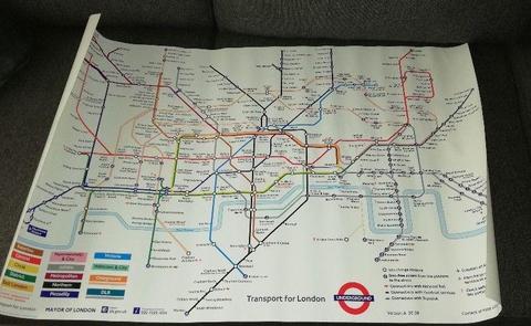 Plan metra plakat - Londyn