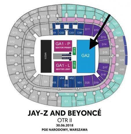 Plakat Beyonce + bilet gratis płyta Ga2 4 szt
