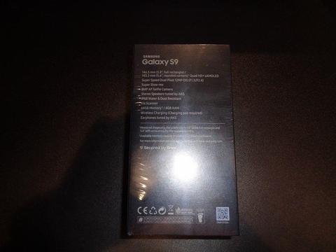 SAMSUNG S9 midnight black sm-g960f/ds 64GB Duos