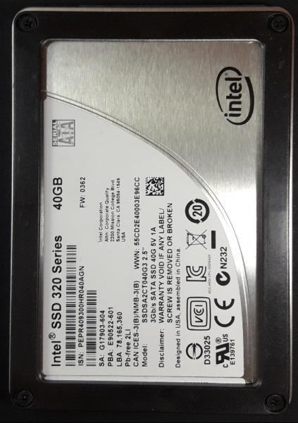 Intel SSD 320 Series 40GB