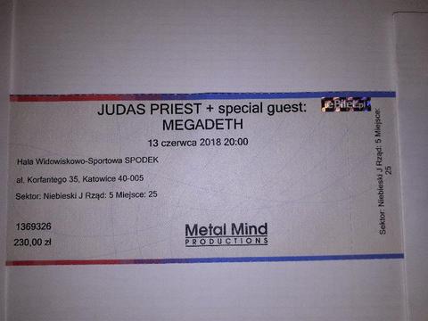 Sprzedam bilet na Judas Priest