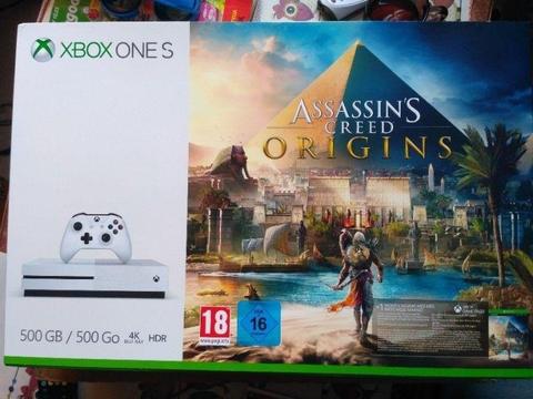 Nowa Konsola Xbox One S 500GB + gra Assassin's Creed Origins + GamePass 1 miesiąc - Gwarancja