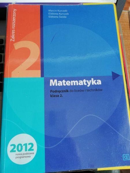 Sprzedam podręcznik do matematyki do klasy 2, zakres rozszerzony