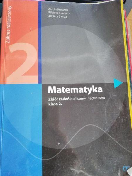 Sprzedam zbiór zadań do matematyki do klasy 2, zakres rozszerzony