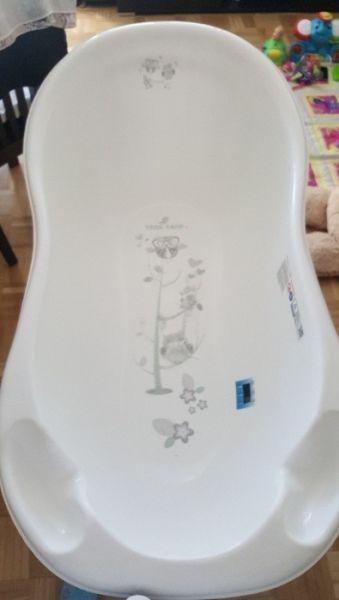 Tega wanienka 102 cm+ fotelik+ stelaż